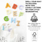 Le Toy Van - Wooden Letters In A Bag Toy, Plastic Free | Suitable For Age 18+ Months