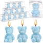 Hoolerry 30 Pcs Baby Shower Favors Bear Candles Favors with 30 Boxes Bear Shaped Candles Handmade Mini Bear Candles Bulk for Bab