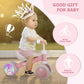 Gnayuij Colorful Lighting Baby Balance Bike For 1 Year Old Girl Gifts, 12-24Months Kids Toys Toddler 1St Birthday Gifts,No Pedal