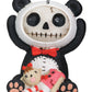 SUMMIT COLLECTION Furrybones Pandie Signature Skeleton in Innocent Panda Bear Costume with Beheaded Doll