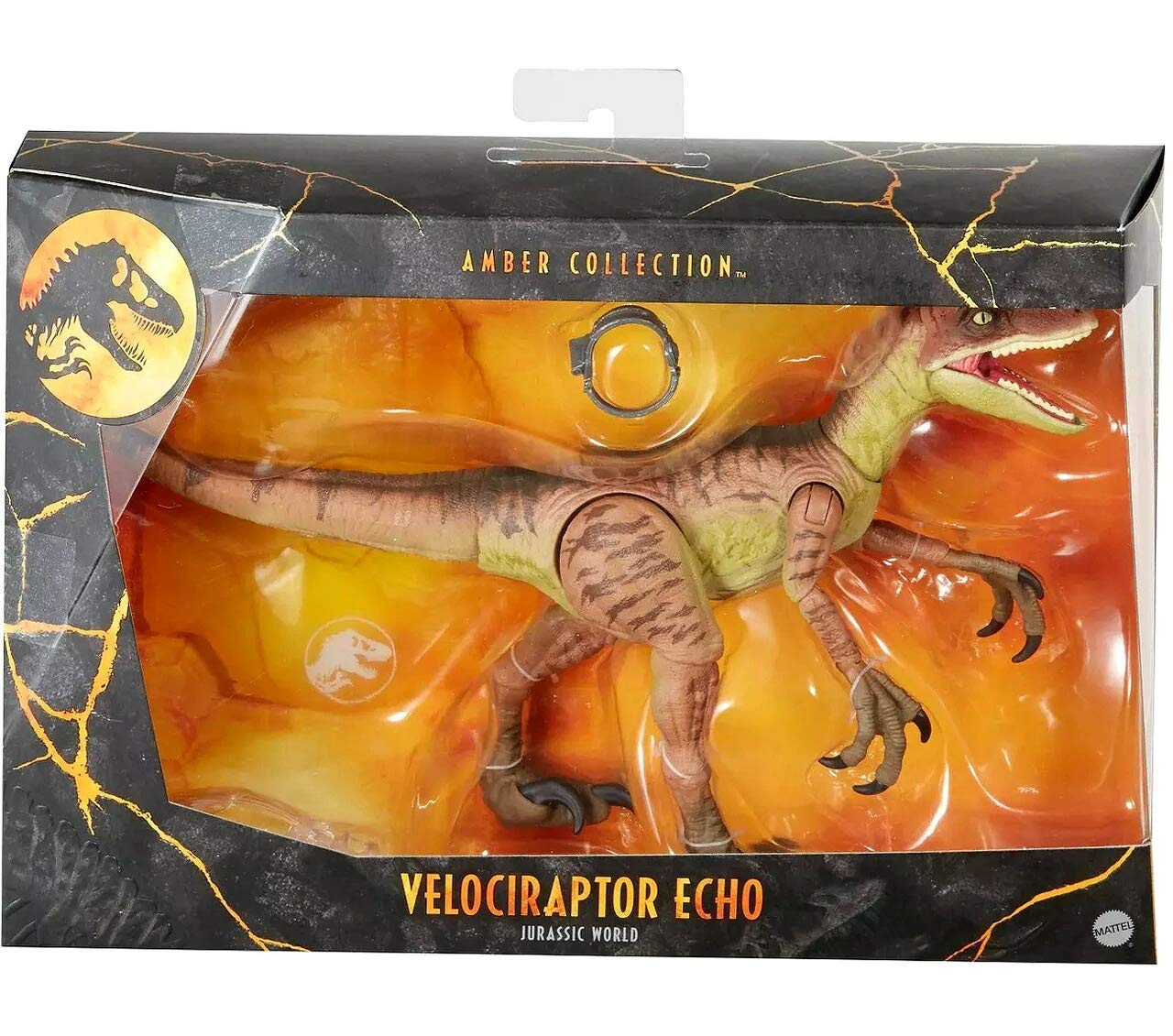 Jurassic World Velociraptor Echo 6' Collectible Figure With Movable Joints, Ages 8+
