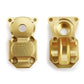 MOHERO Brass Diff Cover Axles Gear 6X6 Rear Axle Conversion Upgrade for 1/24 SCX24 90081 AXI00001 RC Crawler Car