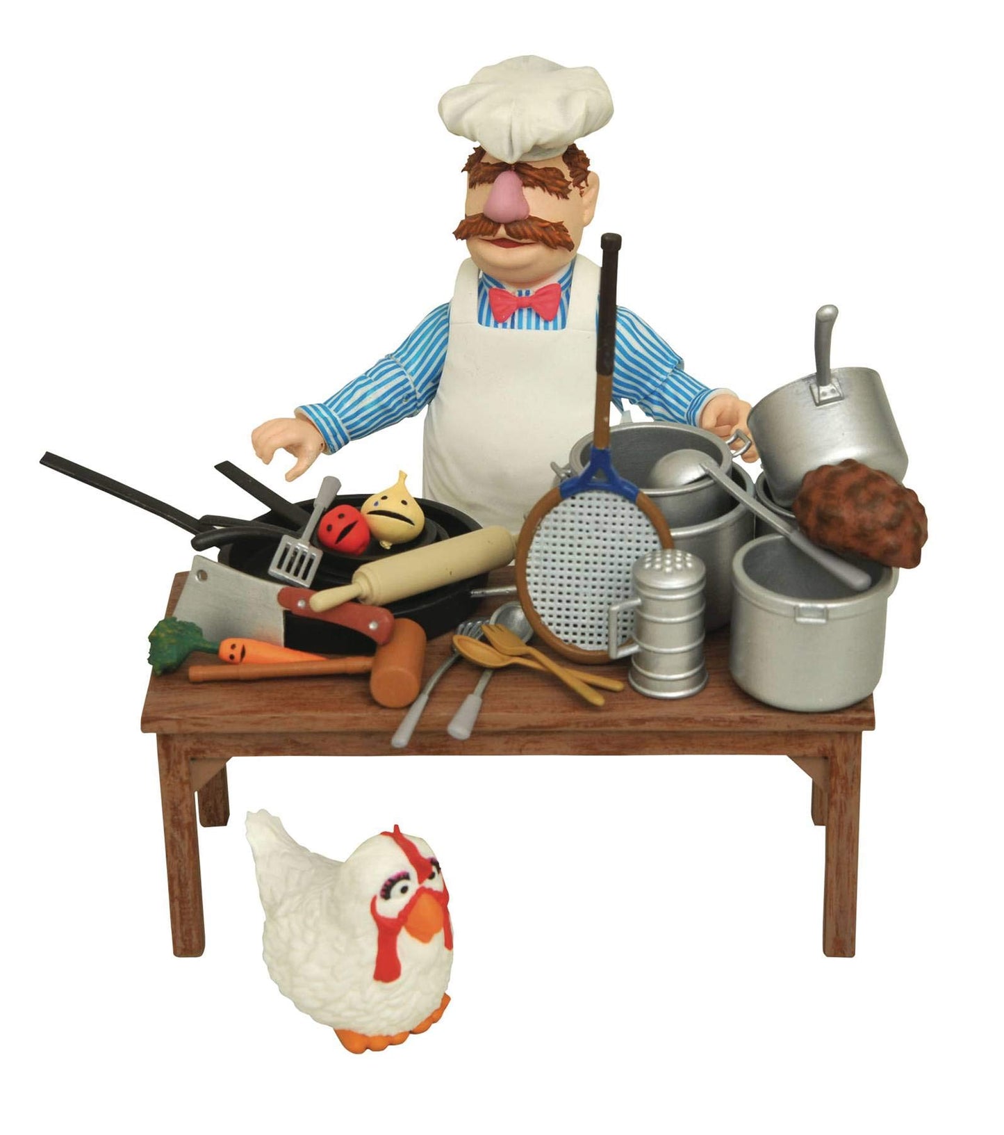 Diamond Select Toys The Muppets: Swedish Chef Deluxe Figure Set,Multi-Color