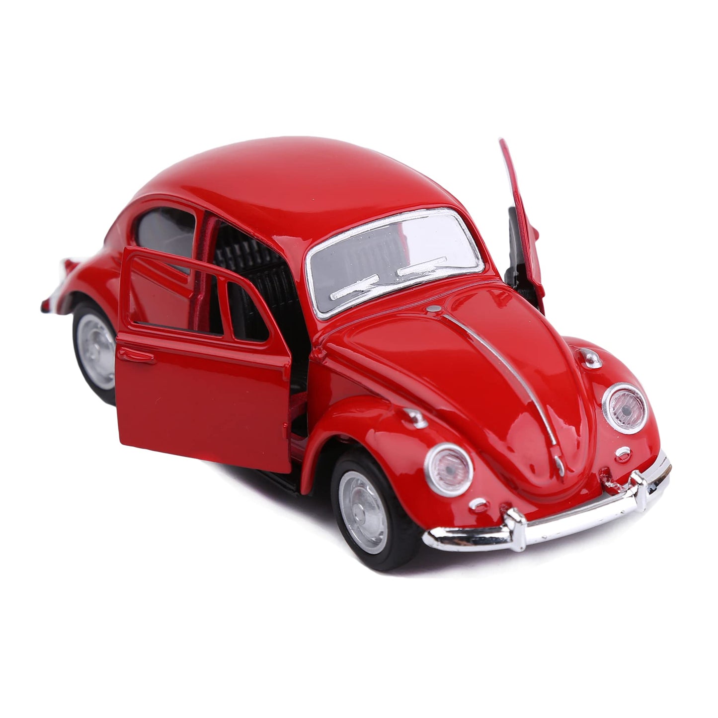 Berry President 1/32 Scale Beetle Bug Diecast Car - Red Alloy Steel Model Toy for Kids/Gifts
