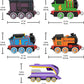 Fisher-Price Thomas & Friends Engine Pack - Set of 5 Push-Along Toy Trains for Kids, Multi Color, Ages 3+ (Model HBY23)