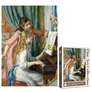 Antelope - 1000 Piece Puzzle For Adults, Two Young Girls At The Piano, By Pierre-Auguste Renoir, 1892 - Officially Licensed, Jig