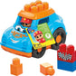 Mega BLOKS First Builders Toddler Building Blocks Toy Set, Ricky Race Car with 6 Pieces and Storage, 1 Figure, Blue, Ages 1+ Yea