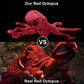 Zhongxin Made Simulation Octopus Plush Toy - Super Large 32Inch Red Soft Real Life Octopus Stuffed Animal Toys, Lifelike Deep Se