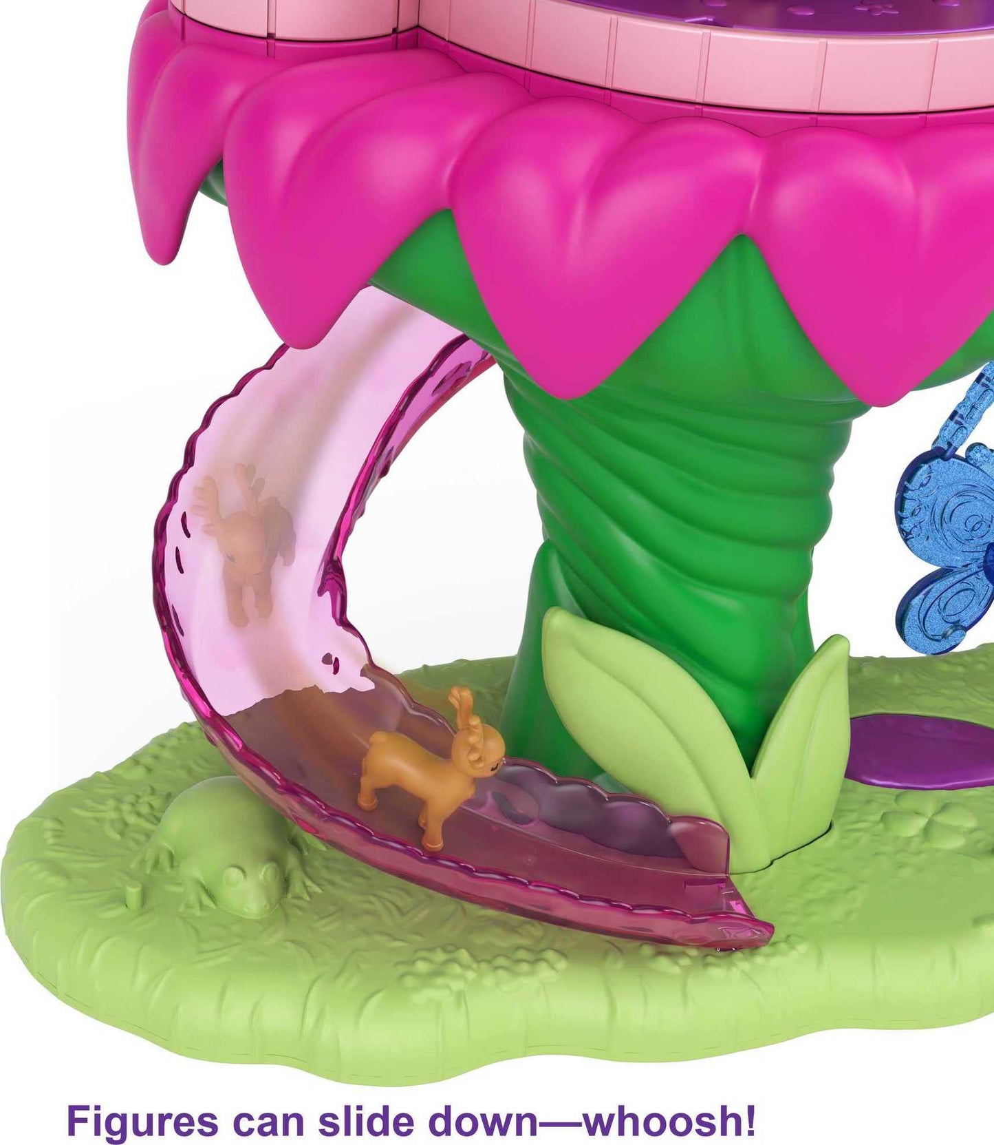 Polly Pocket Playset, Rainbow Funland Fairy Flight Ride With 2 Dolls & 15 Accessories, Dispenser Feature For Surprises