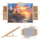 Lafati 1500 Piece 2-in-1 Tilting & Rotating Jigsaw Puzzle Board with Drawers,35x27 Adjustable 5 Angle Puzzle Board with Cover & 
