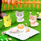 Homico 24 Pieces Mini Fox Animals Luminous Mini Resin Animals Tiny Fox For Dollhouse Micro Fairy Garden Landscape Aquarium Birth