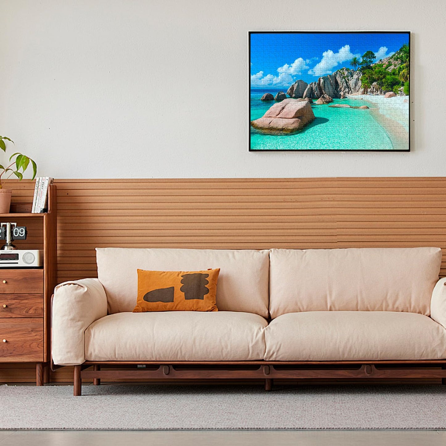 500 Piece Puzzles for mature-themeds  Beach Jigsaw Puzzle for mature-themed Kids Seniors  Recycled Cardboard Landscape Puzzle 500 Pieces  Challenging Puzzles Family Activity Game Nights Gift for Friends 20.5 * 15IN