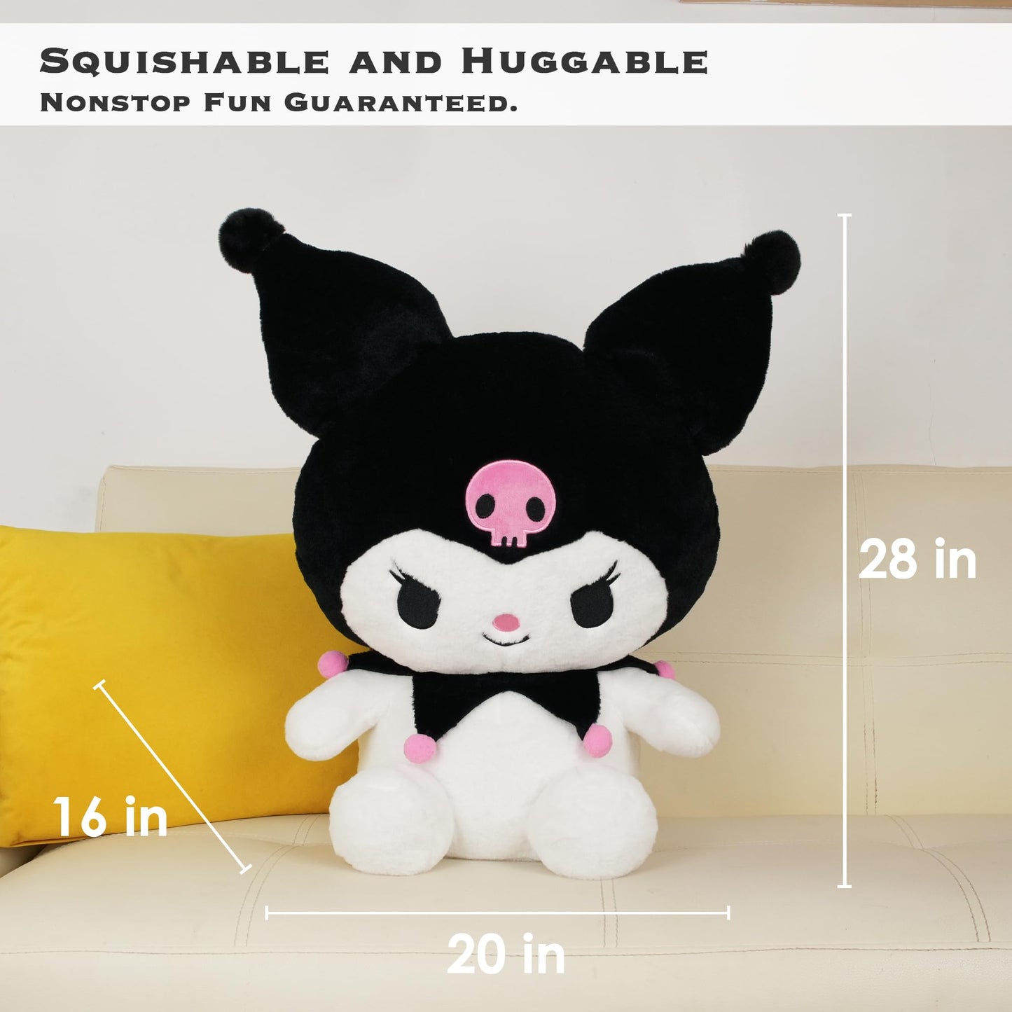 Juju Kur Plush (28 In) - Cute Stuffed Animal Karomi - Kawaii Plush Cute Plush Toys - Cute Stuffed Animals Kumori - Cute Plushies