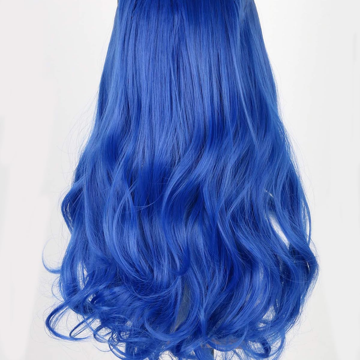 Puluru Evie Wig Descendants 3 Costumes For Girls Kids Wigs Girls Cosplay Wig With Crown For Halloween Costumes And Party (Blue)