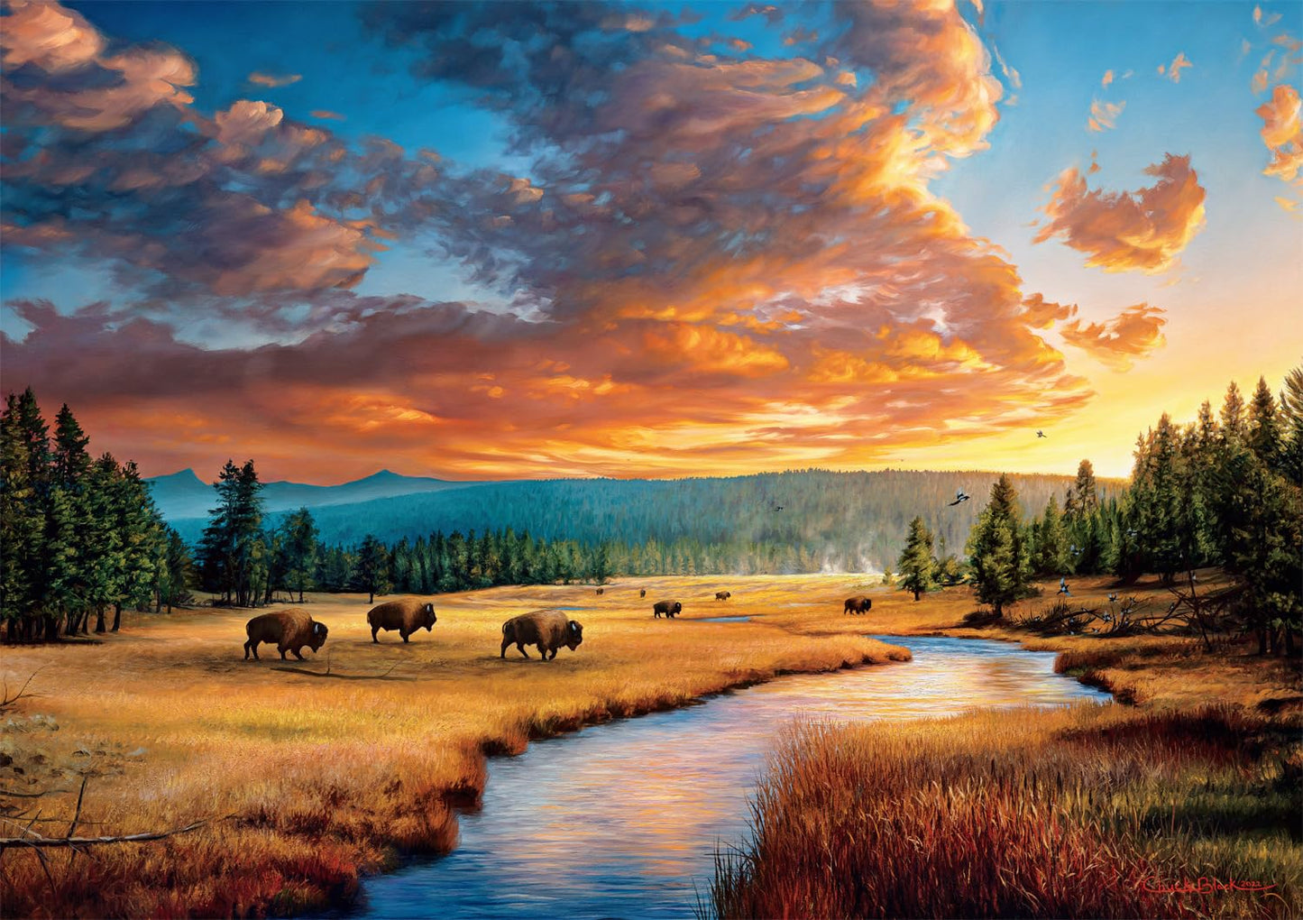 Buffalo Games - Charles Black - A Never-Ending Cycle - 300 Piece Jigsaw Puzzle For Adults -Challenging Puzzle Perfect For Game N