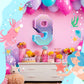 Shappy 16 Inch Purple Mermaid Piñata - Paper Birthday Party Decoration with Stick & Blindfold for Anniversary Celebration