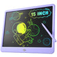 LCD Writing Tablet for Kids, Kidopire 15 Inch Large Screen Doodle Board, Colorful Drawing Writing Board Tablet Kids Age 3-12+ Bi