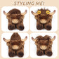 Cuckool Bull Stuffed Animals  Microwavable Stuffed Animals Adorable Fluffy Bull Plush for Warmth & Comfort  Heatable Coolable Lavender Scent Toys  Cute Soft Plushies Gift for Kids Boys Girls & mature-themeds