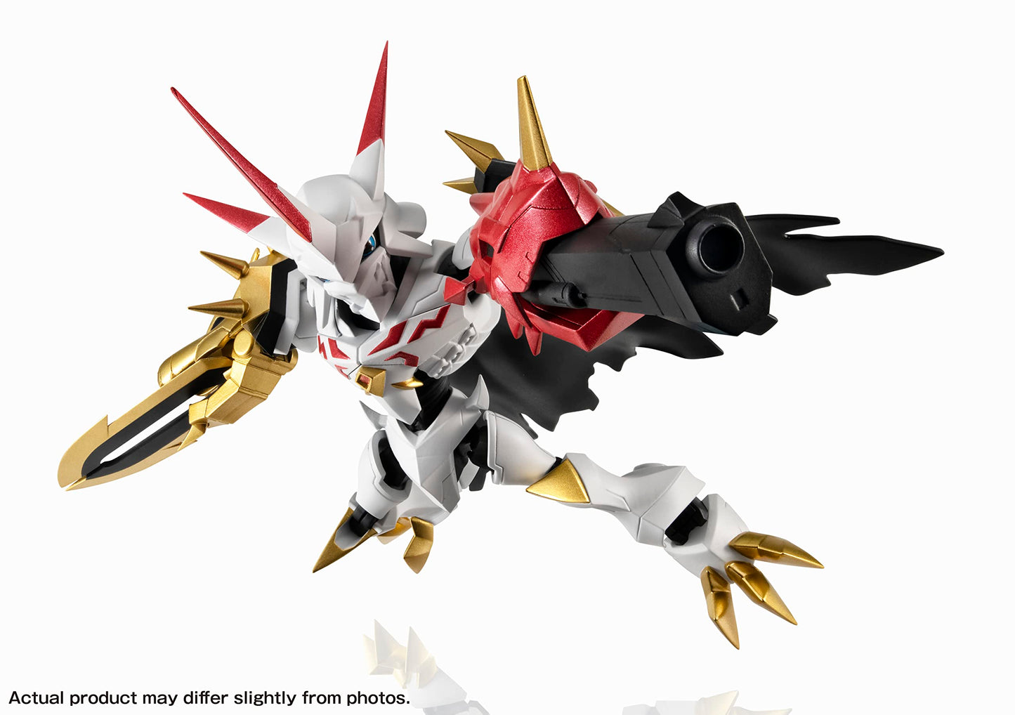 TAMASHII NATIONS Omegamon Alter-S Action Figure, 3.5" Silver and Black, PVC, Model BAS64992 - Digimon Adventure NXEDGE Style