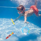 ZHFUYS Diving pool Toy underwater swimming tossing Diving Torpedo Shark 4 Pack