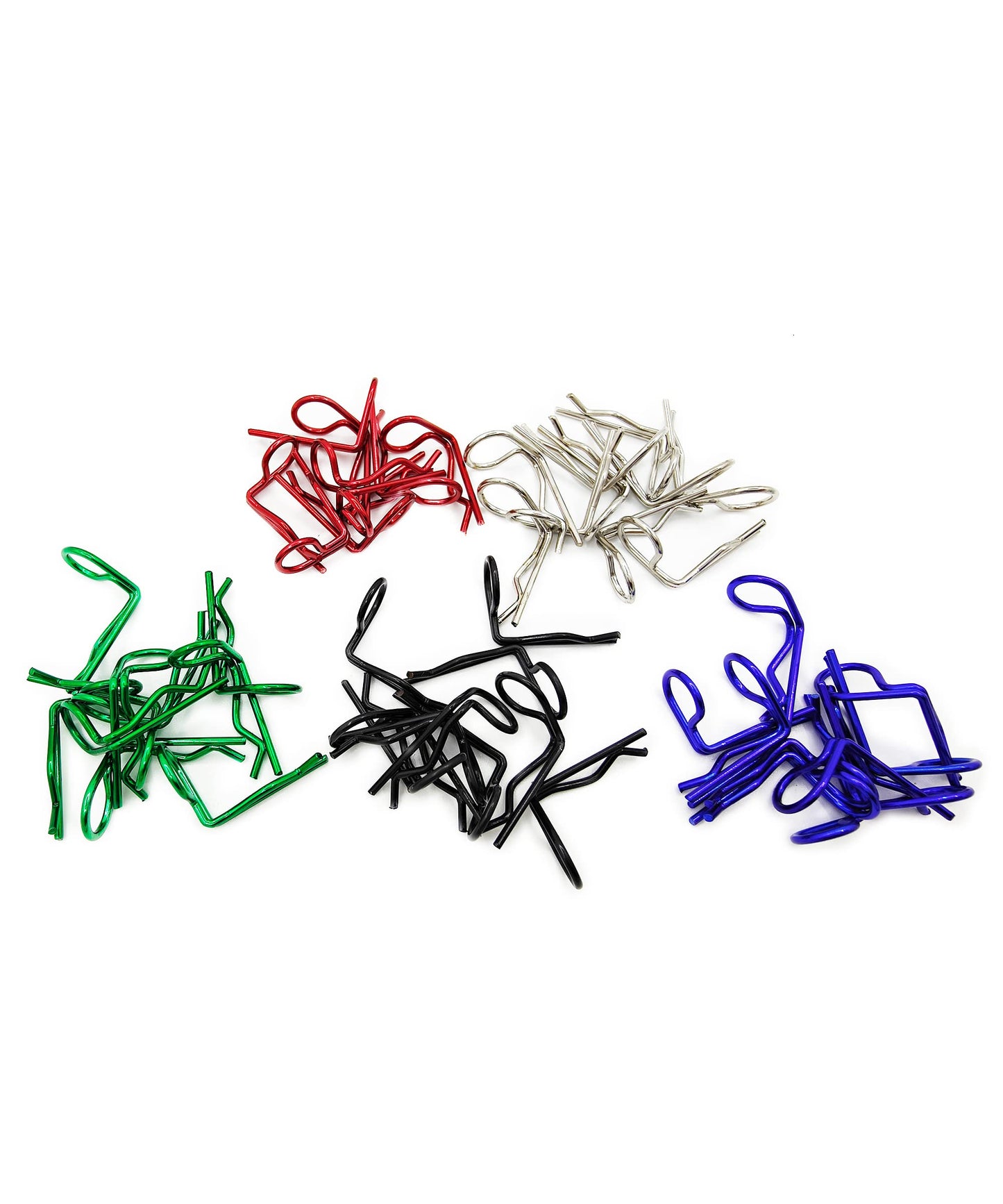 HOPLEX 50PCS RC Body Clips 90-Degree Angle Springy Pins Bent Springy Pins for 1/8 1/10 1/12 Scale Model Car Truck Crawler Truck