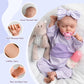 Jirachi Realistic Newborn Baby Dolls Girl 18-Inch, Reborn Baby Dolls Full Body Soft Vinyl Lifelike Preemie Baby Dolls With Feeding Kit, Birthday Gift For Kids Age 3+