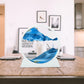 Winthfure Moving Sand Art Christmas Gift - 3D Deep Sea Sandscape In Round Glass Flowing Sand Frame, Children'S Large Desktop Art