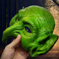 Mzztino Witch Mask Halloween Goblin Masks Scary Green Half Face Sorceress Mask for Cosplay Costume