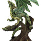 Ebros Dryad Gaia Tree Ent Earth Dragon Perching On Branch Collectible Statue Mythical Fantasy Age of Dragons Behemoth Figurine Artwork by Anne Stokes (mature-themed Mother)