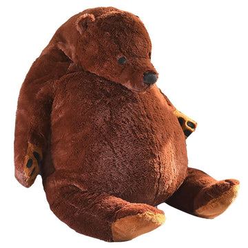 Yeqivo Giant Djungelskog Bear Huge Brown Bear, Simulation Giant Stuffed Bear Soft Big Bear Plush Toy Gifts For Kids Girlfriend(Brown, 31.5Inch/80Cm)