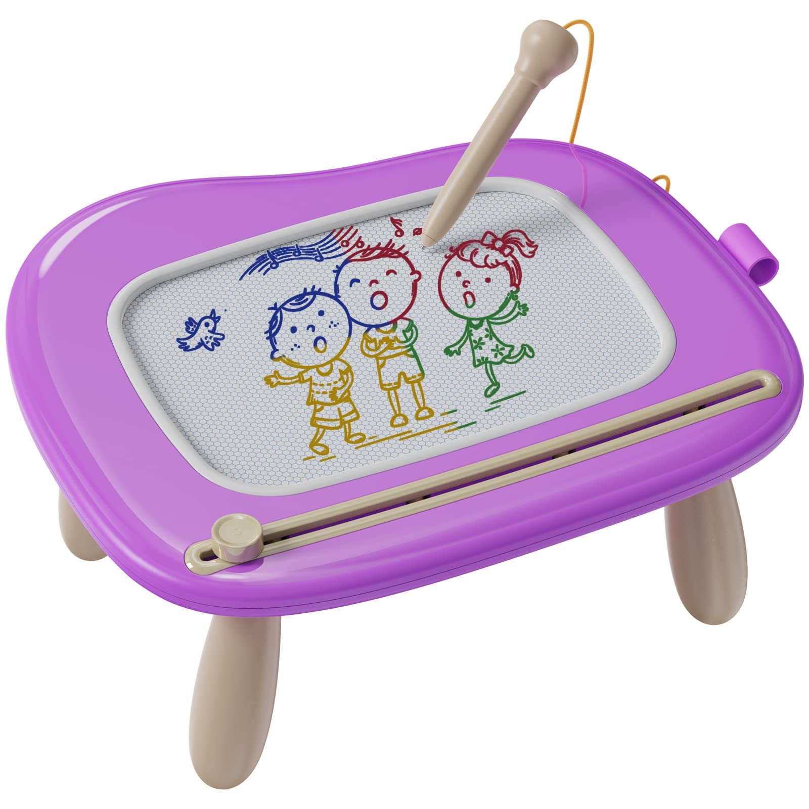 Kikapabi Magnetic Drawing Board, Doodle Board for Toddler Toys Age 1-3, Preschool Learning and Educational Sensory Toys for 1 2 