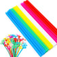 Chivao 300 Pcs Plastic Balloon Stick with Cup, Balloon Stick with Base Holder Stand for Birthday Wedding Graduation Prom Baby Sh