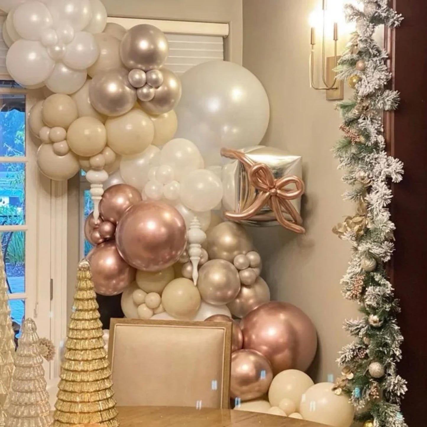 Voircoloria Metallic Rose Gold Balloons, 66Pack 12Inch Chrome Rose Gold Latex Party Balloons For Birthday Baby Shower Valentine'
