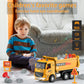 MQDMINI Race Remote Control Dump Truck - RC Construction Vehicles with LED Lights and Simulation Sound Rechargable Hydraulic Car