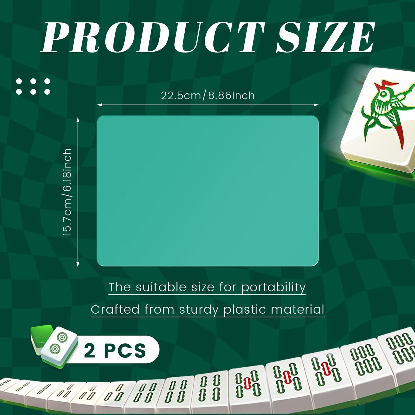 Seenelling 2 Pcs Mahjong Tile Mixer Mahjong Shuffler For Mixing And Shuffling Tiles Plastic Mahjong Accessories Gifts For Mahjon