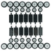 City Car Wheels Tires Axles Kits Set, 70Pcs Vehicle Truck Parts Classic Pieces Accessories, Bulk Bricks Sets Construction Toys