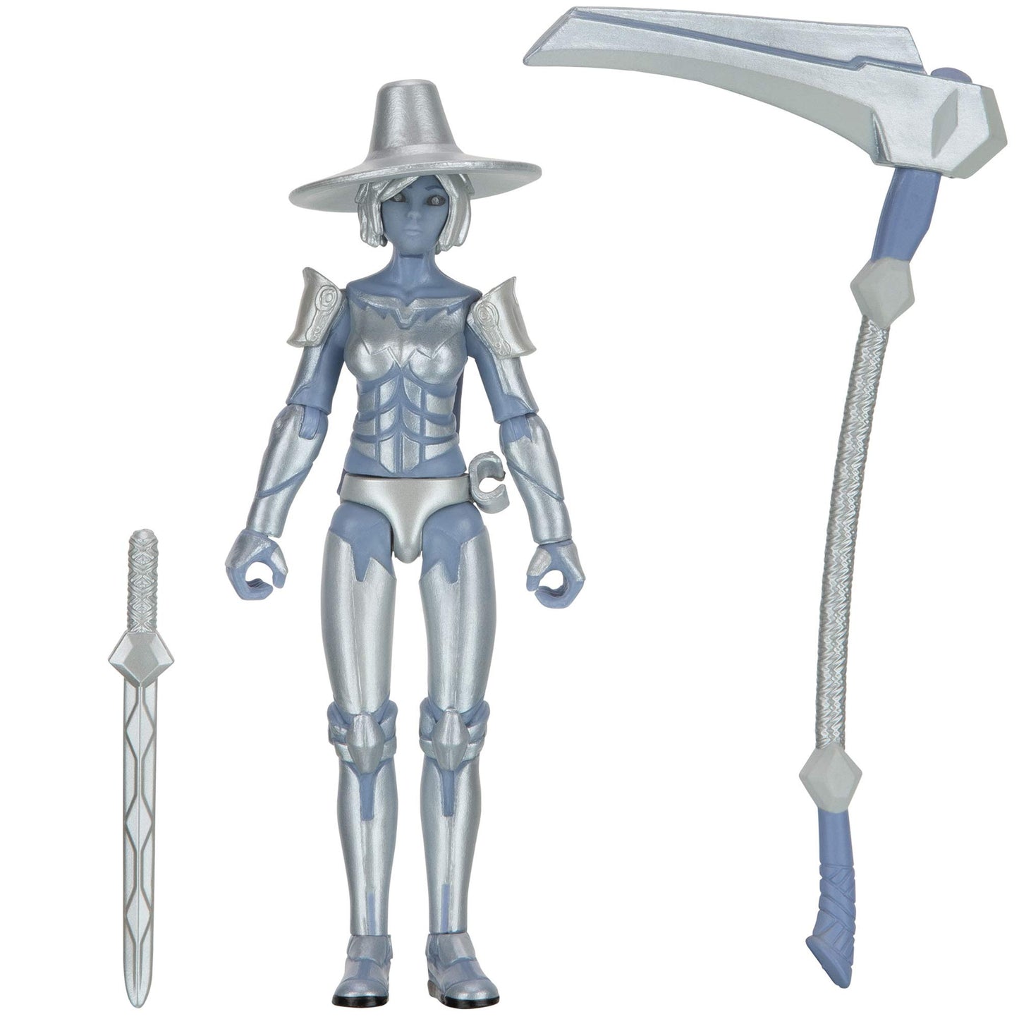 Roblox Imagination Collection - Aven  The Silver Warrior Figure Pack [Includes limited availability Virtual Item]