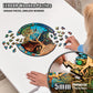 Eternal Tree of Life - 200 Piece Wooden Puzzles for mature-themeds - 11.9 x 12 in - Extra-Thick 5 mm Wood Puzzle  Hand-Shaped Pieces  Round Mosaic Design - enhanced Gift for Puzzle Lovers by LEOGOR