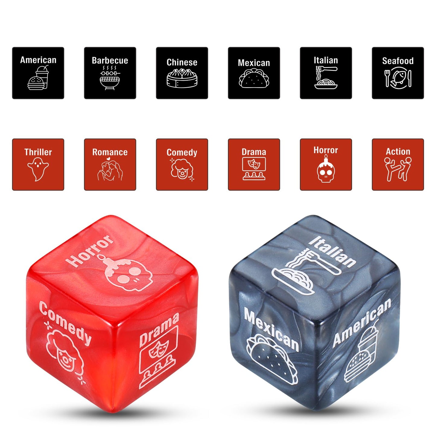 Anniversary Couple Gifts Date Night Ideas Food Decision Dice Gifts For Boyfriend Girlfriend Valentines Day Gifts For Couples Wed