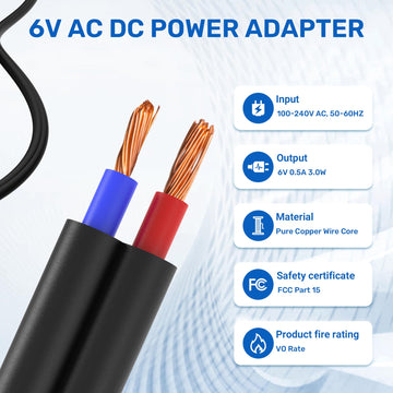 Anpabo 6V Battery Charger For Kids Ride On Toys Car, 6Volt Universal Charger For Best Choice Products, Kid Trax, Toddler Quad, D