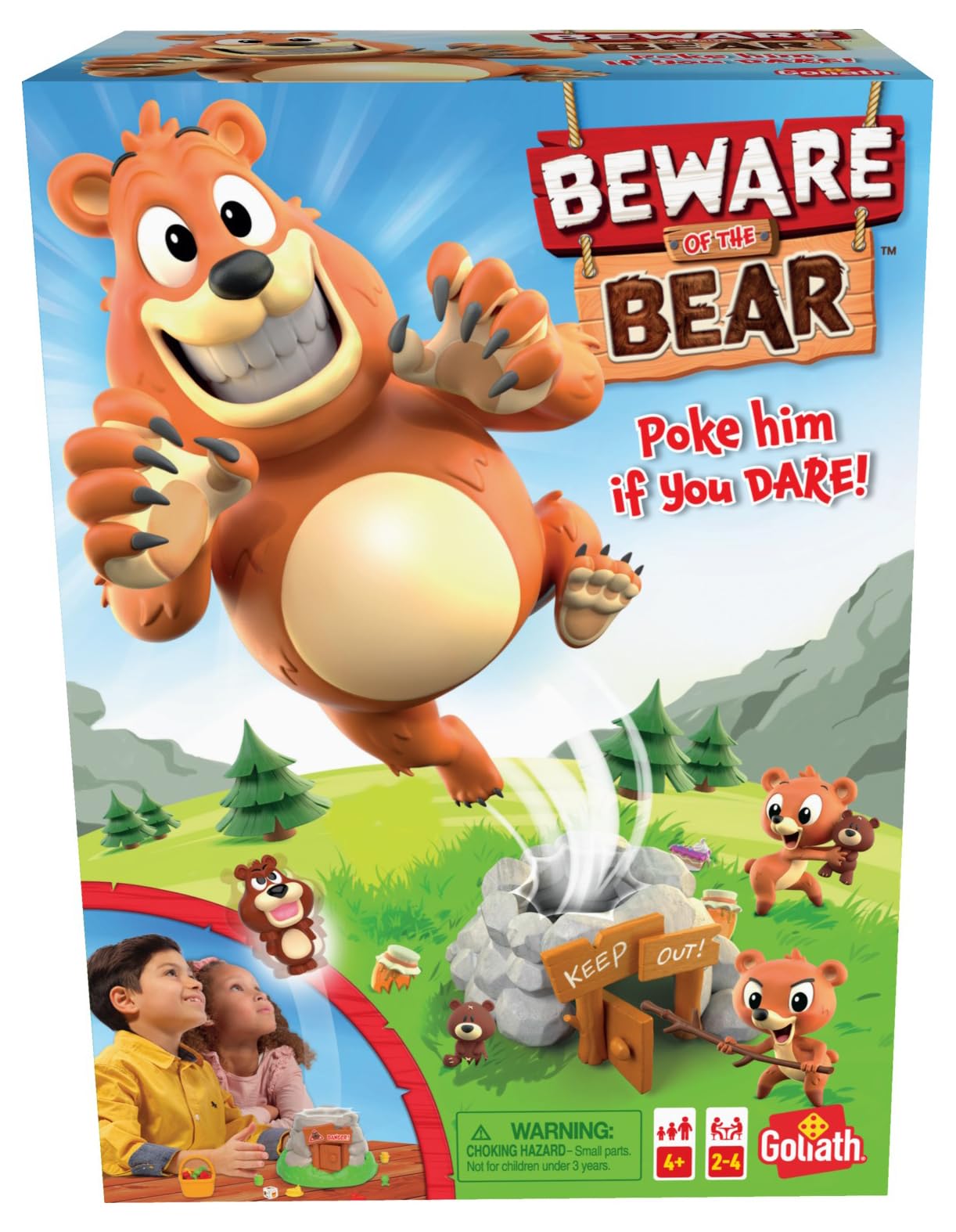 Beware Of The Bear - Poke The Bear And Sneak The Goodies Before He Wakes Up Game By Goliath