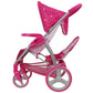 509 Crew 509: Garden Twin Doll Stroller - Kids Pretend Play, Front Swivel Wheels, Perfect Stroller For Twin Or Siblings Dolls, Ages 3+