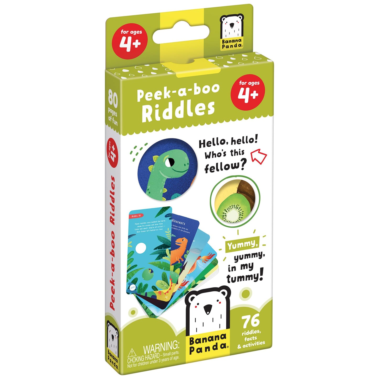 Banana Panda Peek-A-Boo Riddles - Educational Book for Kids - 80 Pages - for Kids Ages 4 & Up