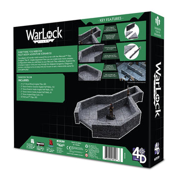 Wizkids Warlock Tiles: Expansion – Dungeon Tile Iii Angles