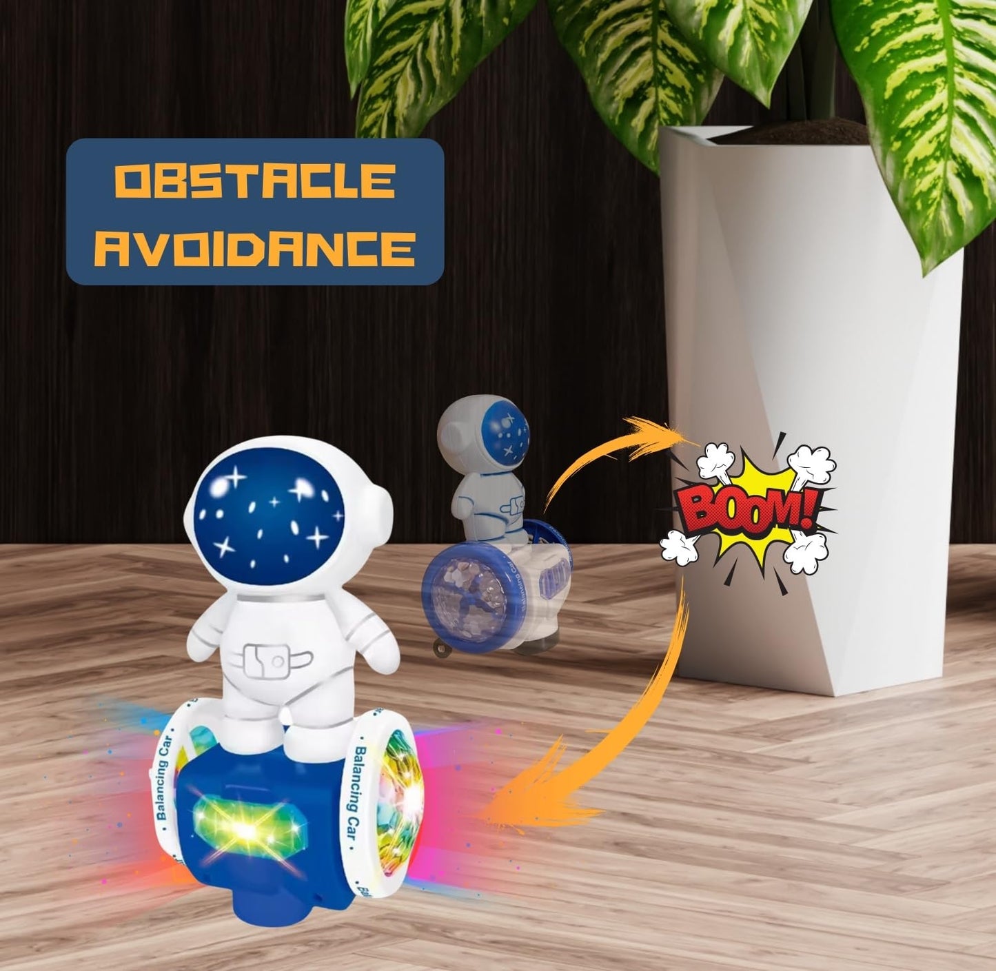 Trekone Robot Dancing Toy Astronaut Car Electric, 360 Spin Interactive, Musical And Light Up, Birthday Gift Boys And Girls, Obst