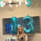 3 Balloon, Blue Number Balloons 40 Inch, 3Rd Birthday Decorations For Kids Girls Boys, Men Women Blue Party Supplies For Party D