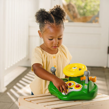 Tomy John Deere Busy Driver, Kids Toy Steering Wheel & Driving Dashboard, 12 Months And Up