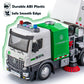 Street Sweeper Truck with Open-able Doors, 11.5'' Big Trash Truck with Lights and Sounds, Friction Powered Garbage Truck Toys Gi