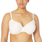Olga Womens Plus Size No Side Effects Underwire contour Bra, Rosewater, 44D