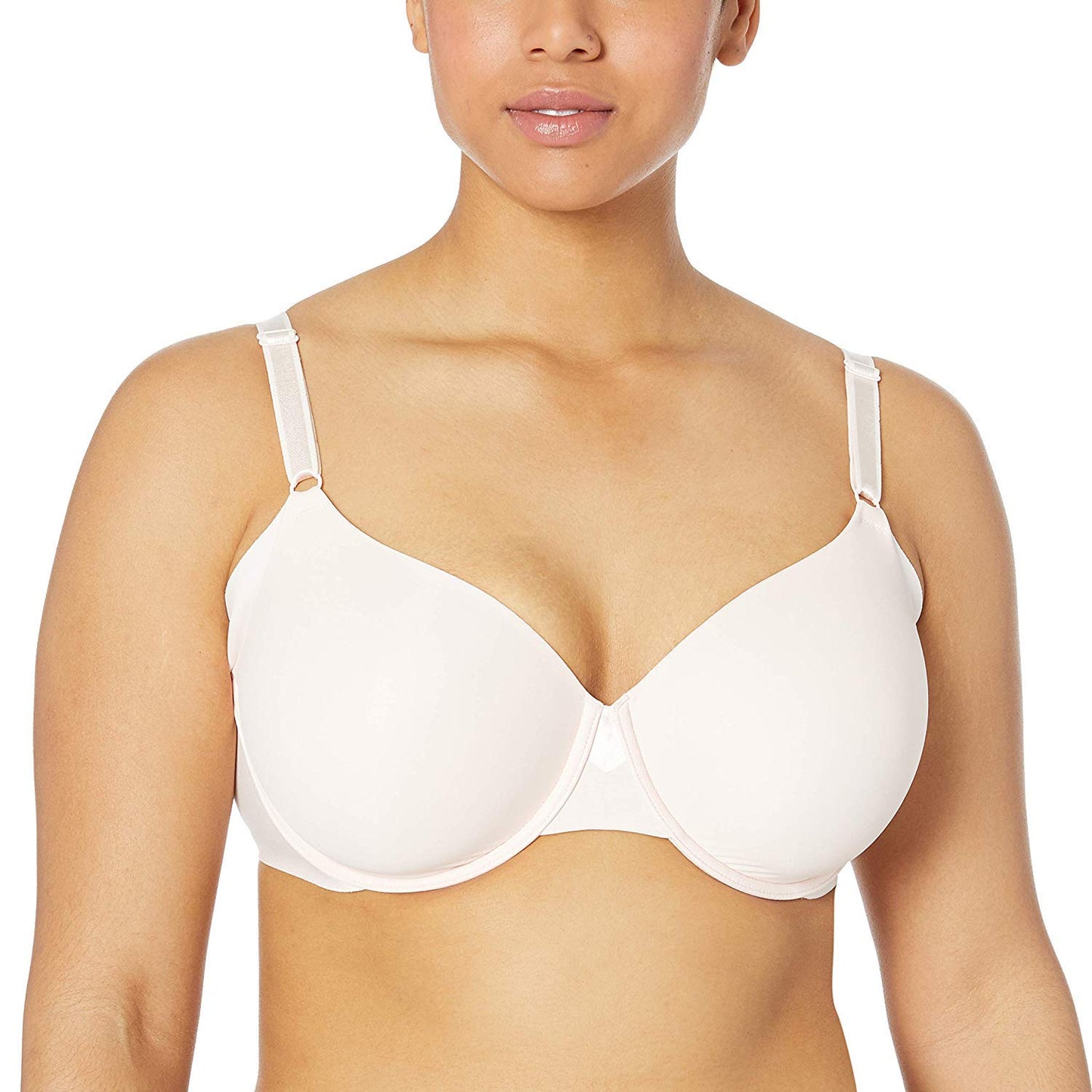 Olga Womens Plus Size No Side Effects Underwire contour Bra, Rosewater, 44D